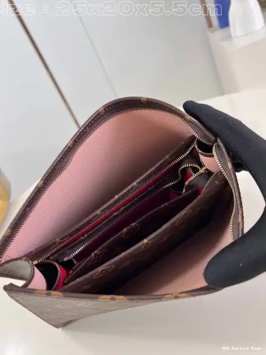 Aaa replica bags Toilet VUITTON LOUIS Trio Pouch-25*20*5.5cm 0604